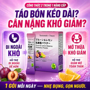 TWANY Bột Vi Sinh Mận Khô Giảm Cân, Hỗ Trợ Táo Bón, Đầy Hơi Khó Tiêu, Cân Bằng Đường Ruột, Giảm Mỡ Bụng, Dáng Thon