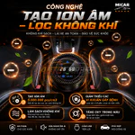 Máy Lọc Không Khí Ô Tô Micar HEPA 13 - Khử Mùi Lọc Bụi Mịn, Tạo Ion Âm Diệt Khuẩn,Chống Say Xe Hơi — ảnh 5