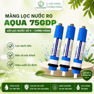 Màng Lọc Nước RO AQUA 75GPD, Lõi Lọc Nước Số 4 Chính Hãng, Thay Thế Máy Lọc Nước RO Gia Đình