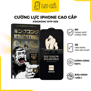 Miếng Dán Cường Lực KingKong Full Màn 3D Độ Cứng 9H - Trong Suốt, Chống Trầy, Chống Vân Tay Mượt Mà, Bảo Vệ Màn Hình Tốt