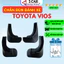 Chắn Bùn xe Toyota Vios 2003-Nay - Bộ 4 tấm Ngăn bùn đất bắn lên xe, Kèm ốc vít