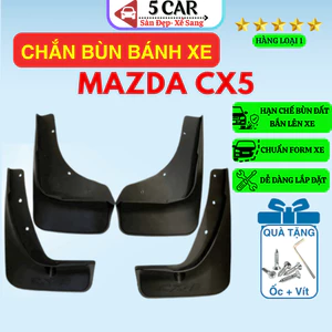 Chắn Bùn xe Mazda CX5 2014-2023 - Bộ 4 tấm Ngăn bùn đất bắn lên xe, Tặng Kèm ốc vít
