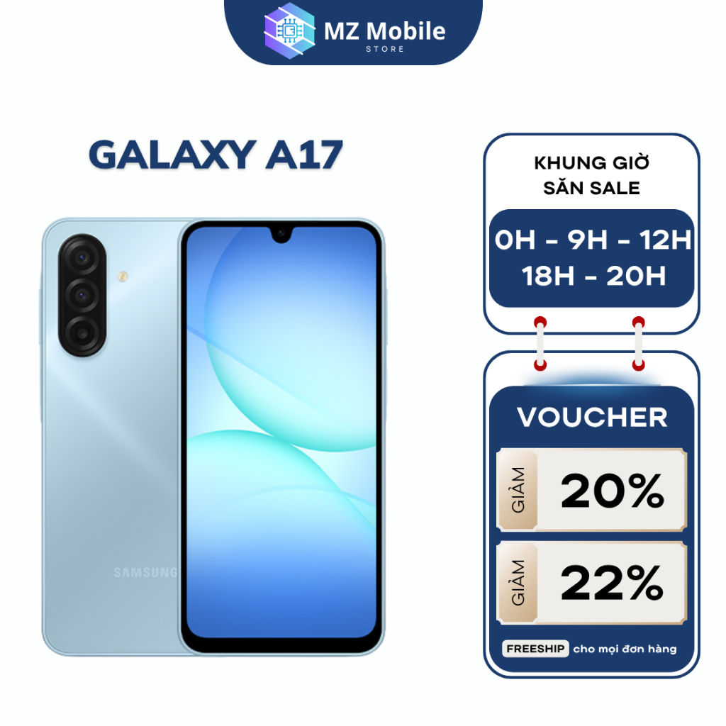 Điện Thoại Samsung Galaxy A17 LTE – Hàng Chính Hãng, Mới Nguyên Seal