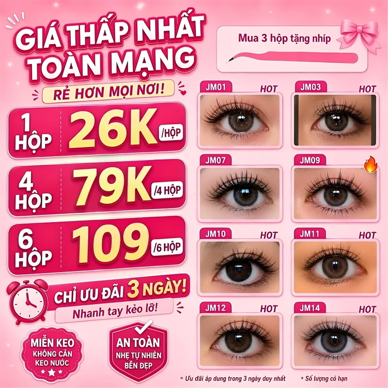 Lông mi giả Lookme Star sẵn keo