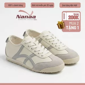 Giày Nữ Phối Đường Kẻ Màu Form Thể Thao Năng Động Sneaker Basic Đứng Form Full Box