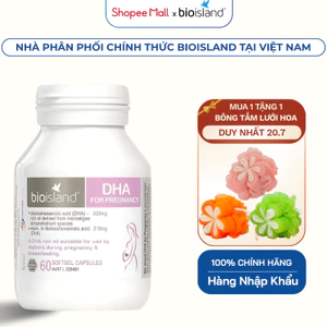 Viên Uống DHA Bioisland Cho Mẹ Bầu Và Sau Sinh Giúp Tăng Cường Trí Não Cho Mẹ - Phát Triển Não Bộ Thai Nhi