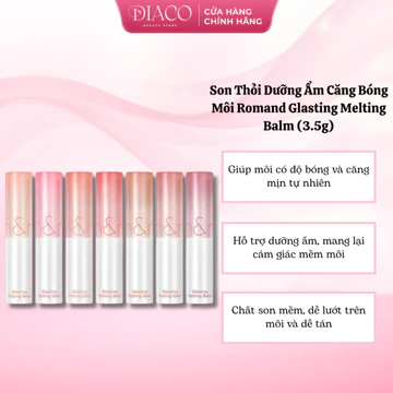 Son Thỏi Dưỡng Ẩm Căng Bóng Môi Romand Glasting Melting Balm (3.5g)