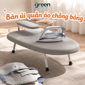 Bàn để ủi quần áo chống bỏng Greenhome có thể gấp gọn tiết kiệm không gian cho gia đình