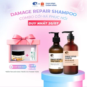 Bộ Dầu Gội Xả Phục Hồi Tóc Hư Tổn, Dưỡng Mềm Mượt, Suôn Bóng, Giảm Gãy Rụng 300ml Chính Hãng Dr Cosmess