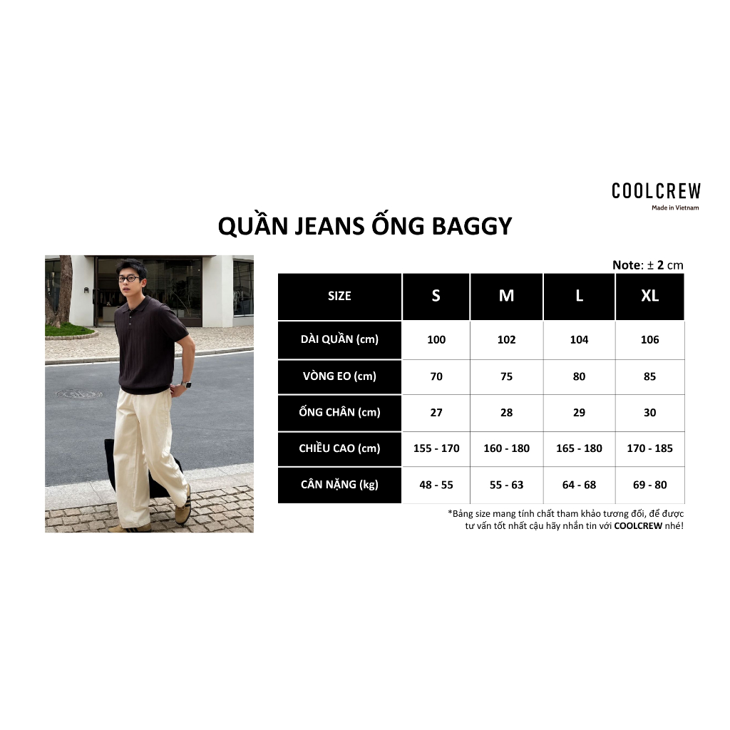 Quần Jeans Ống Baggy 𝐂𝐎𝐎𝐋𝐂𝐑𝐄𝐖 Unisex Nam Nữ Phong Cách Thời Trang Hàn Quốc QED127 | BigBuy360 - bigbuy360.vn