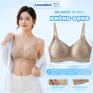 Áo Ngực Nữ Không Gọng Đúc Su Thoáng Khí, Áo Lót Nữ Mút Mỏng In Hoạ Tiết Cá Tính ZANABRA A3854