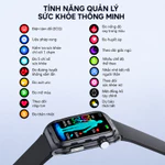 Đồng Hồ Thông Minh IP68 Theo Dõi Sức Khoẻ 24/7 – Đo Nhịp Tim, Huyết Áp, Oxy Máu – Gọi/Thông Báo – Pin Tới 30 Ngày — ảnh 2