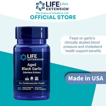 Life Extension Aged Black Garlic 30 Viên Nang Chay Chiết Xuất Tỏi Đen Lên Men Hỗ Trợ Tim Mạch