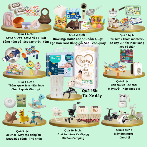 [Kèm Quà][Tích Điểm]Tã/bỉm quần dán Gooby ngày-đêm chống tràn hiệu quả đủ size Mq/Lq/XLq/XXLq cho bé