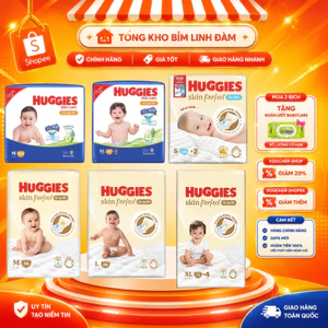 TÃ DÁN/QUẦN HUGGIES SKIN PERFECT CÁC SIZE NB76/S82/M79 DÁN/ M102/L92/XL76/XXL68 QUẦN