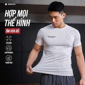 Áo Redikick Combat Stay Sharp ngắn tay chơi Bóng Rổ, Pickleball, Gym, Chạy Bộ, Bóng Đá