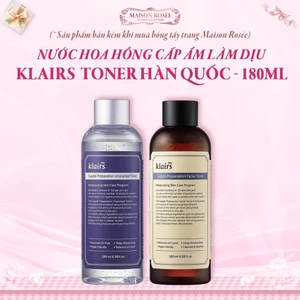 Nước Hoa Hồng Cấp Ẩm Làm Dịu Dear Klairs Supple Preparation Toner Hàn Quốc 180ml