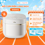 Nồi Cơm Điện Tử Bear 1.2L Lòng Nồi Inox Cao Cấp Nấu Cơm Ngon Công Nghệ Kiểm Soát Nhiệt Kép Nấu Cơm Tự Động RC-5H30O12 — ảnh 1