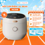 Nồi Cơm Điện Tử Bear Lòng Nồi 6 Lớp Đa Năng Nấu Cơm Nấu Cháo Hầm Hấp Hâm Nóng Hẹn Giờ Lòng Nồi 1.2L SB-NC30B — ảnh 1