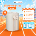 Bình Thủy Điện Bear 5L Bình Đun Nước Nóng Đun Sôi Siêu Nhanh Khử Clo Bình Đun Nước Giữ Nhiệt Có Đèn Dịu Nhẹ SB-BTD5L — ảnh 1