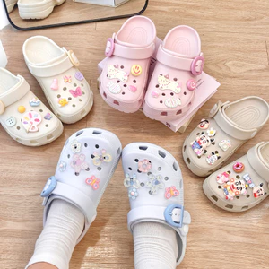 Dép sục Buckle Nam Nữ Có Khuy Cao 3cm Chất Liệu EVA An Toàn Nhẹ Êm - Đổi size QH10