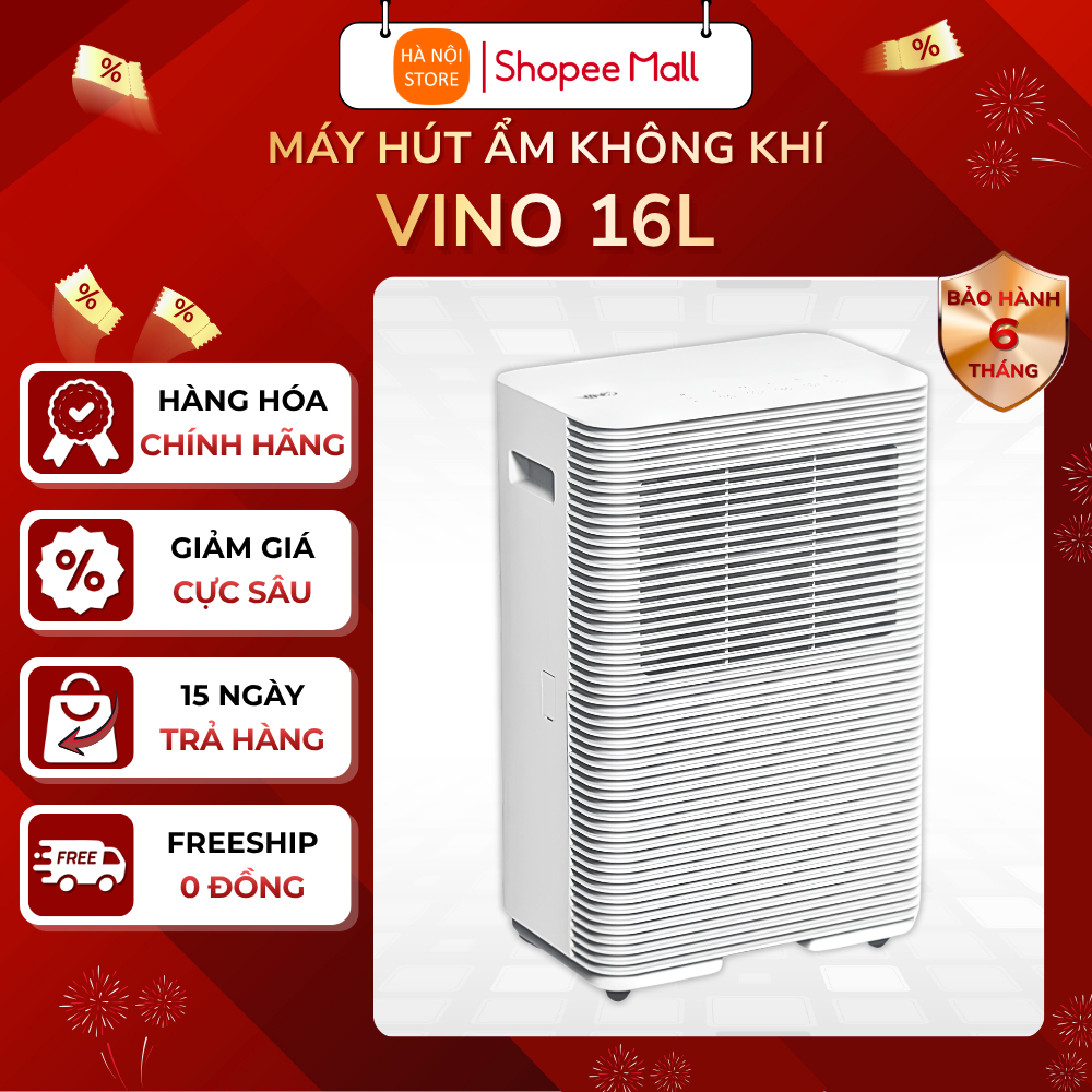Máy hút ẩm Vino 16L Light Sound Intelligent Dehumidifier - Bảo hành 6 tháng
