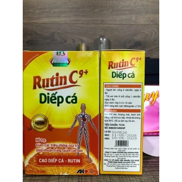 [ Combo 2 hôp]Viên uống Rutin C Diếp cá Hỗ trợ giảm triệu chứng của trĩ, nhuận tràng, giảm táo bón 30 viên