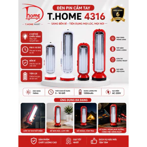 Đèn Tích Điện Cầm Tay 2 in 1 KN 4316, 4110 Sạc Điện Pin 10 Tiếng.