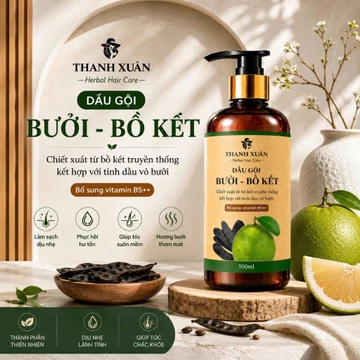 Dầu gội bưởi bồ kết, dầu gội bồ kết, dầu gội thảo mộc, dầu gội thiên nhiên, dầu gội Thanh Xuân.