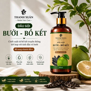 Dầu gội bồ kết bưởi bồ kết, dầu gội bưởi, dầu gội thảo mộc, dầu gội thiên nhiên