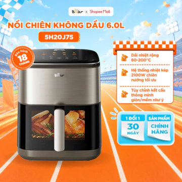 Nồi Chiên Không Dầu BEAR 6L, Nồi Chiên Hơi Nước Nồi Chiên Không Dầu Đa Năng Nướng Bánh Thức Ăn Giảm Dầu Mỡ AF-5H20J75