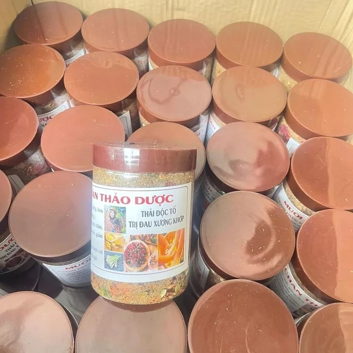 Muối Ngâm Chân Thảo Dược 500g, Muối Nâu Ngâm Chân