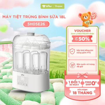 Máy Tiệt Trùng Bình Sữa Bear ST - 5H05E26 Tiệt Trùng Hơi Nước Sấy Khô Đa Năng