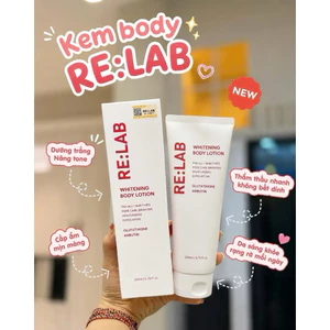 Kem body Re:lab whitening body lotion 200ml - hạn 2028 Hàn Quốc kem body relab IS80