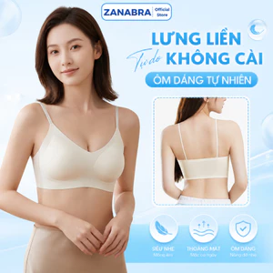 Áo Ngực, Áo Lót Su Mút Mỏng Nhẹ Mềm Mại Không Lộ Viền Không Gọng Hở Lưng Thoáng Mát ZANABRA