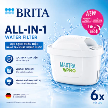 6 Lõi Lọc Nước Bình Brita Maxtra Pro, Lọc Được 150L, BH 12 Tháng, Giadungnhapkhau_68