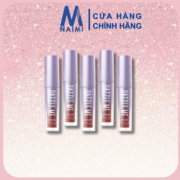 Son tint bóng DAZZLE ME Ink-Gloss Lip Tint Căng bóng dưỡng ẩm bền màu mọng nước 2.5ml