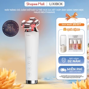 Máy Nâng Cơ, Giảm Mỡ Mặt & Trẻ Hoá Da Kết Hợp Ánh Sáng Sinh Học Halio RevitaWave Skin Rejuvenator