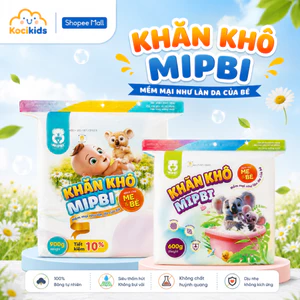 Khăn vải khô đa năng cao cấp Mipbi mềm mại an toàn cho bé và cả gia đình