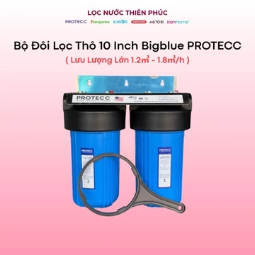 Bộ Đôi Lọc Thô Sinh Hoạt 10 Inch Bigblue / Béo - Lọc thô đầu nguồn, tổng nguyên nhà, chung cư, gầm bếp