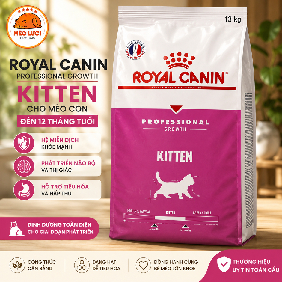 Hạt Royal Canin Kitten Cho Mèo Con 4-12 Tháng Tuổi - Nhập Khẩu Pháp