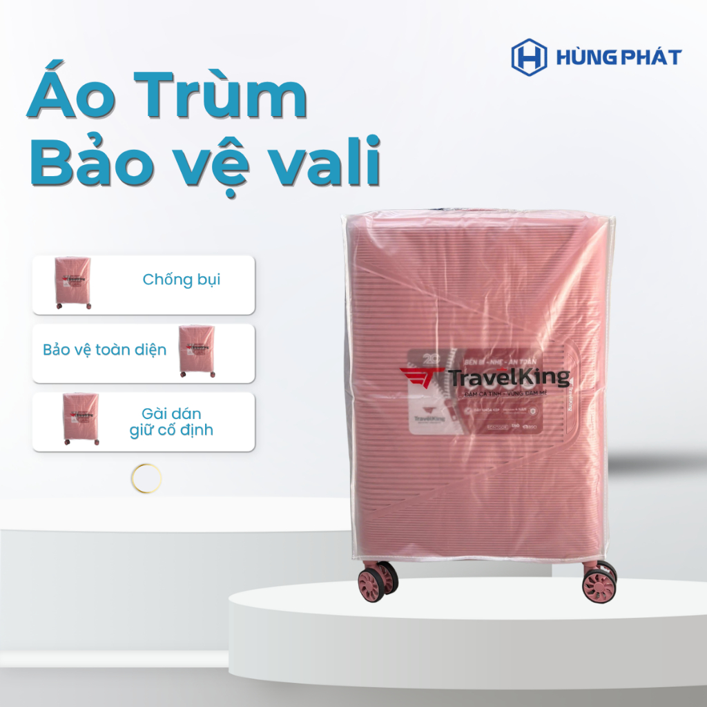 Áo trùm vali thương hiệu Travelking chống bụi, chống xước