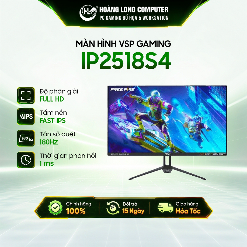 Màn Hình VSP IP2518S4 25 Inch Fast IPS Full HD 180Hz 1ms Loa Tích Hợp Chuyên Game Chính Hãng | BigBuy360 - bigbuy360.vn