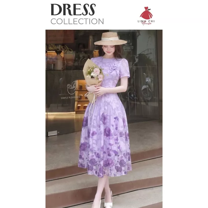 Váy Thiết Kế Dáng Maxi, Đầm Dự Tiệc, Váy Dáng Dài, Váy Dự Tiệc, Cao Cấp - Linh Chi House H442