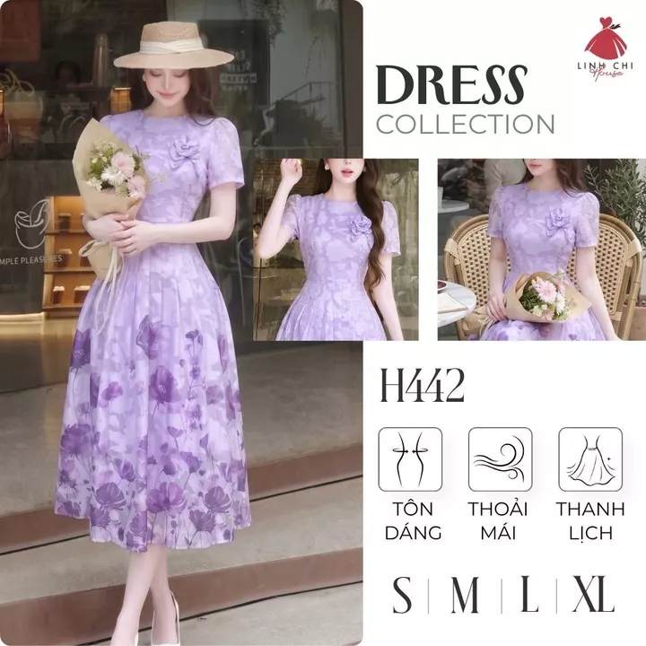Váy Thiết Kế Dáng Maxi, Đầm Dự Tiệc, Váy Dáng Dài, Váy Dự Tiệc, Cao Cấp - Linh Chi House H442