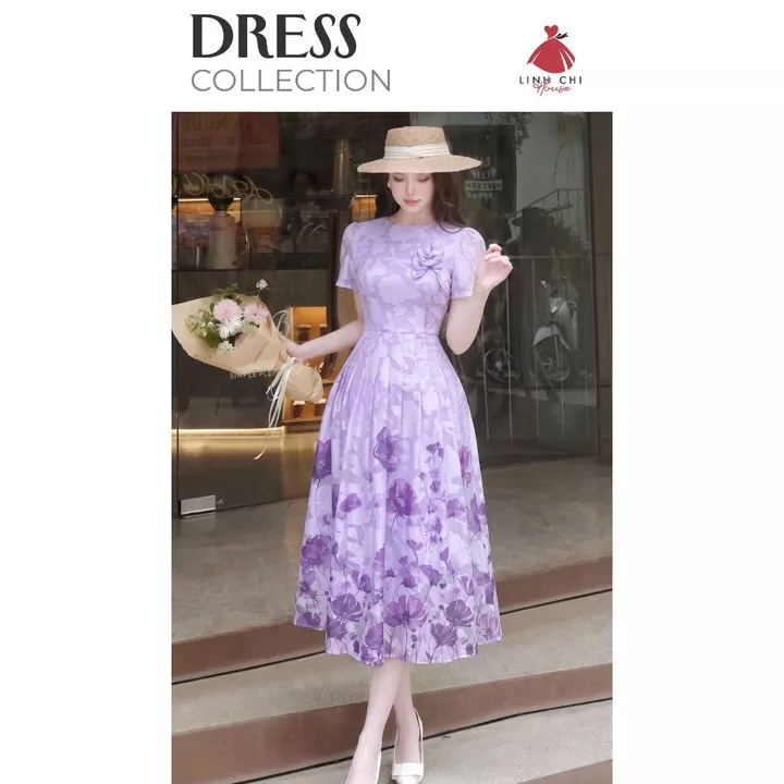 Váy Thiết Kế Dáng Maxi, Đầm Dự Tiệc, Váy Dáng Dài, Váy Dự Tiệc, Cao Cấp - Linh Chi House H442