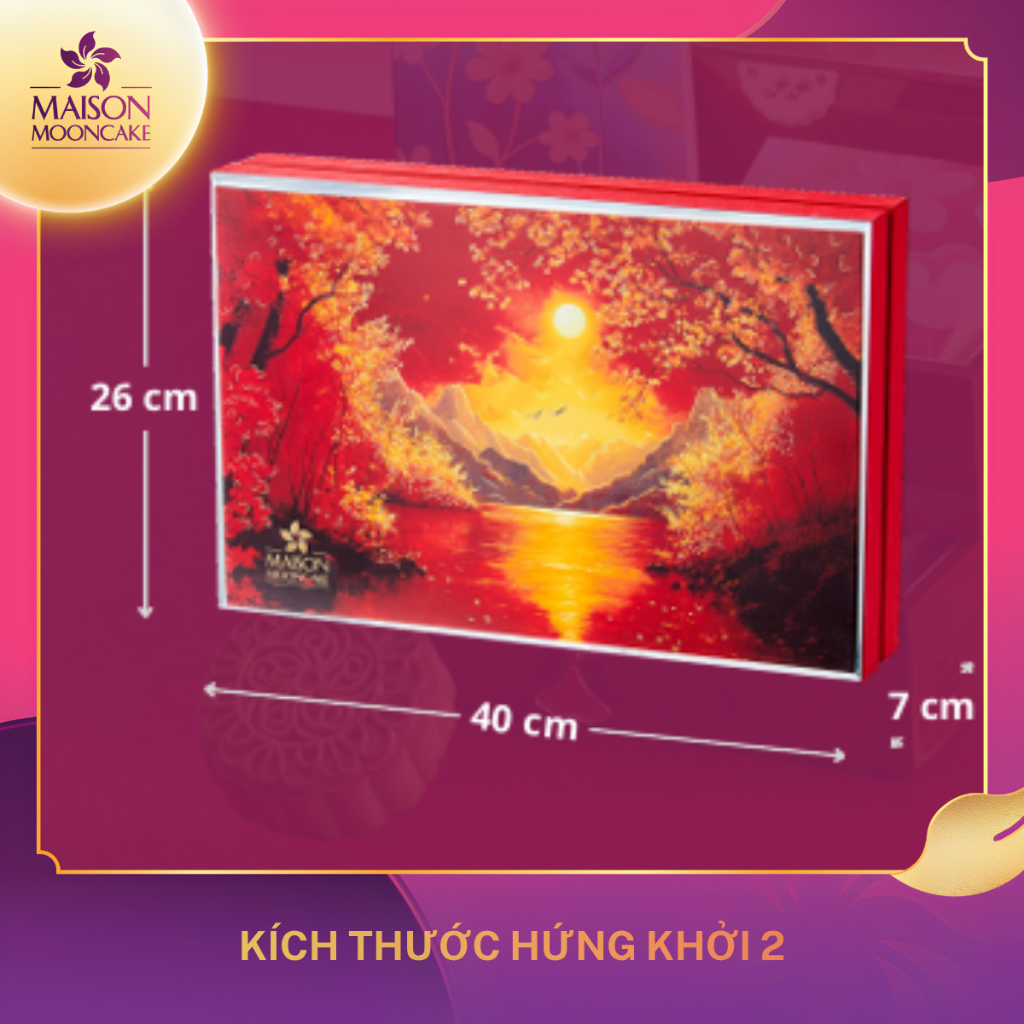 [ Đang hot ]Bánh Trung thu cao cấp - Maison Mooncake - Hứng Khởi- Set 08 bánh nướng x 80g - Vỏ mỏng, Vị ngọt dịu | BigBuy360 - bigbuy360.vn