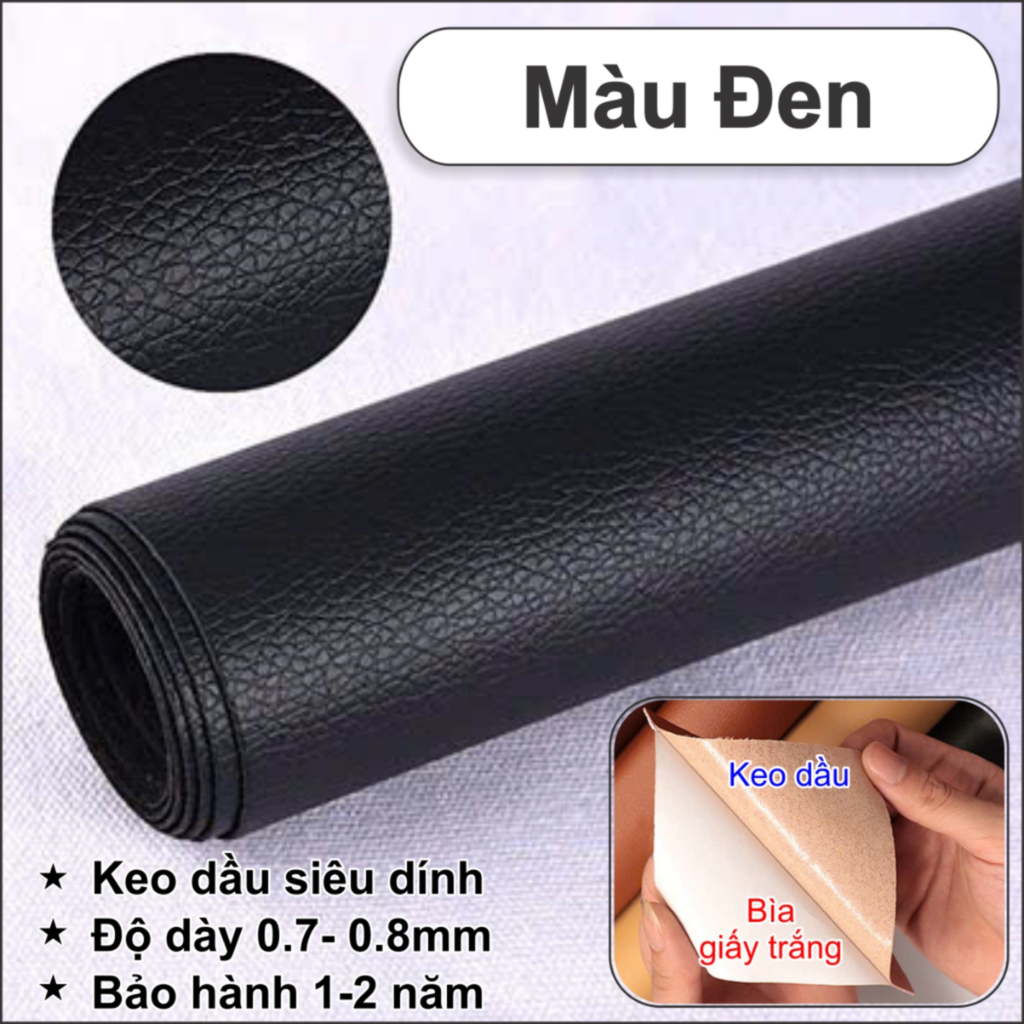 (Độ Dày 0.7mm) Da Dán Tự Dính Bọc Ghế Sofa kích thước lớn - Keo Dầu Siêu Dính, Bìa Sau giấy trắng