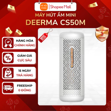 Máy hút ẩm mini Deerma CS50M, dùng cho tủ giày, tủ máy ảnh, tủ quần áo nhỏ - Bảo hành 3 tháng