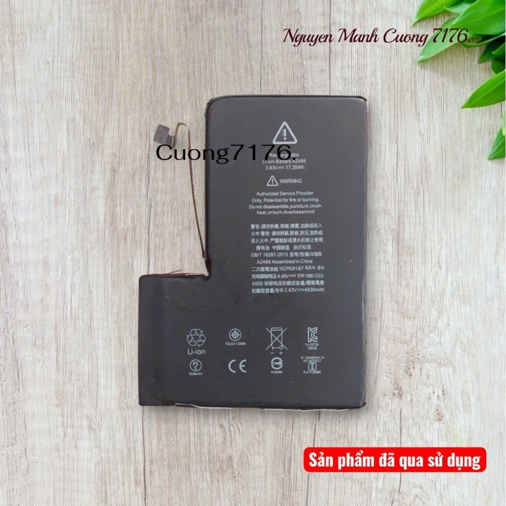 Pin Dung Lượng Cao (4530mAh) Đã Qua Sử Dụng Còn 100% Dành Cho 12 Pro Max (Không Logo)